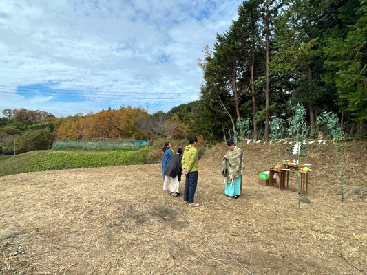 伊豆市で注文住宅の地鎮祭-静岡県東部伊豆の工務店「住宅舎」