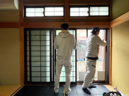 内窓サッシの取付け工事　静岡県東部工務店「住宅舎」