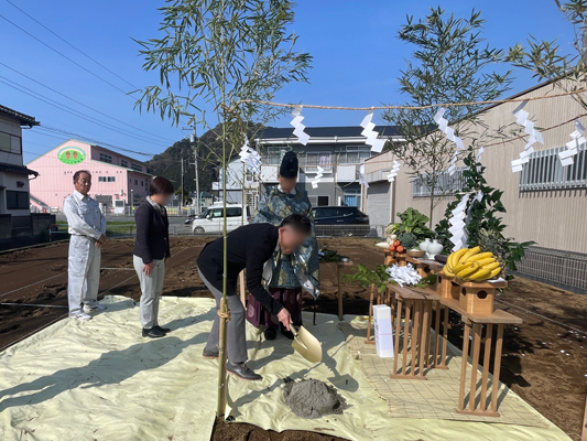 清水町で地鎮祭　静岡県東部工務店「住宅舎」