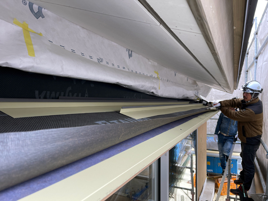 屋根ルーフィングを二重に張る　静岡県東部工務店「住宅舎」