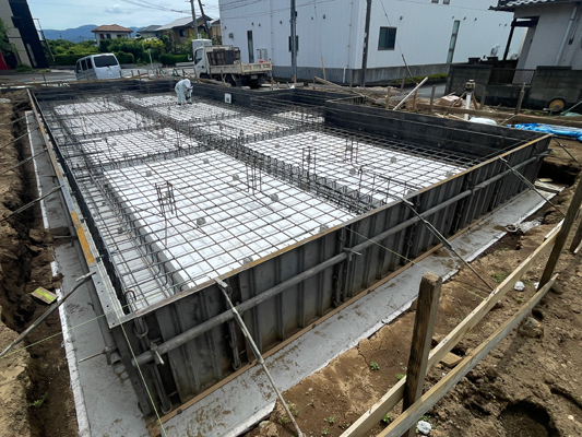 コロンブス工法と基礎配筋検査　伊豆の国市の工務店「住宅舎」